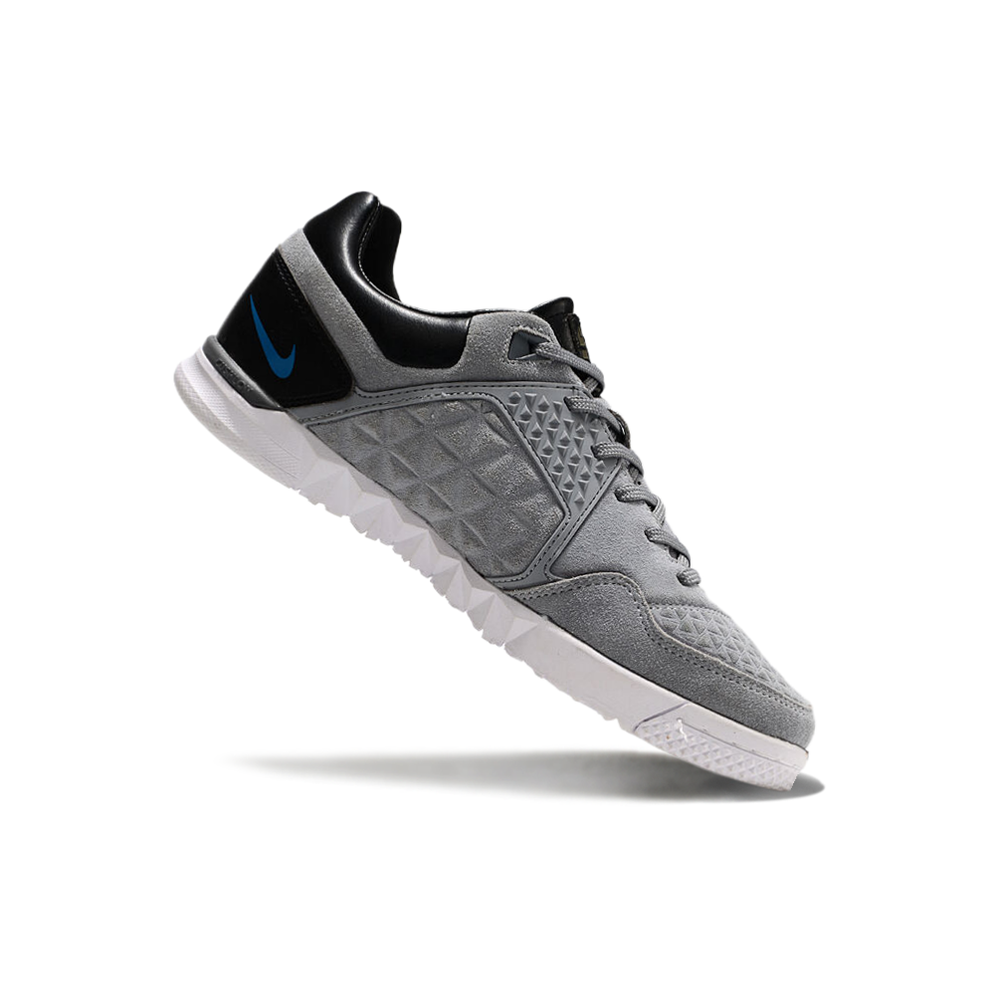Chuteira Futsal Nike 5 StreetGato IC Cinza, Azul e Preto