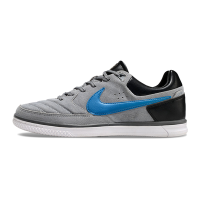 Chuteira Futsal Nike 5 StreetGato IC Cinza, Azul e Preto