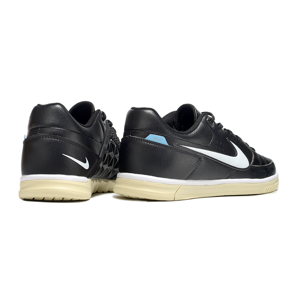 Chuteira Futsal Nike 5 StreetGato IC Preto, Branco e Bege