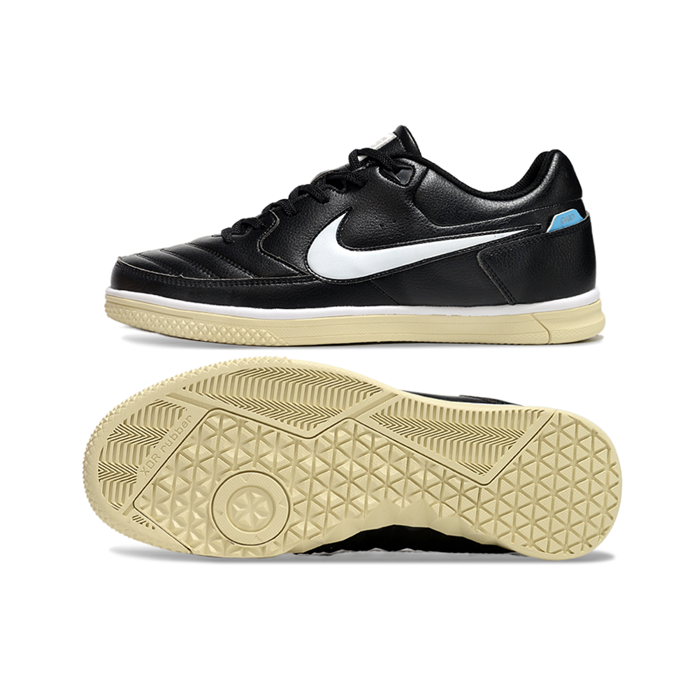 Chuteira Futsal Nike 5 StreetGato IC Preto, Branco e Bege