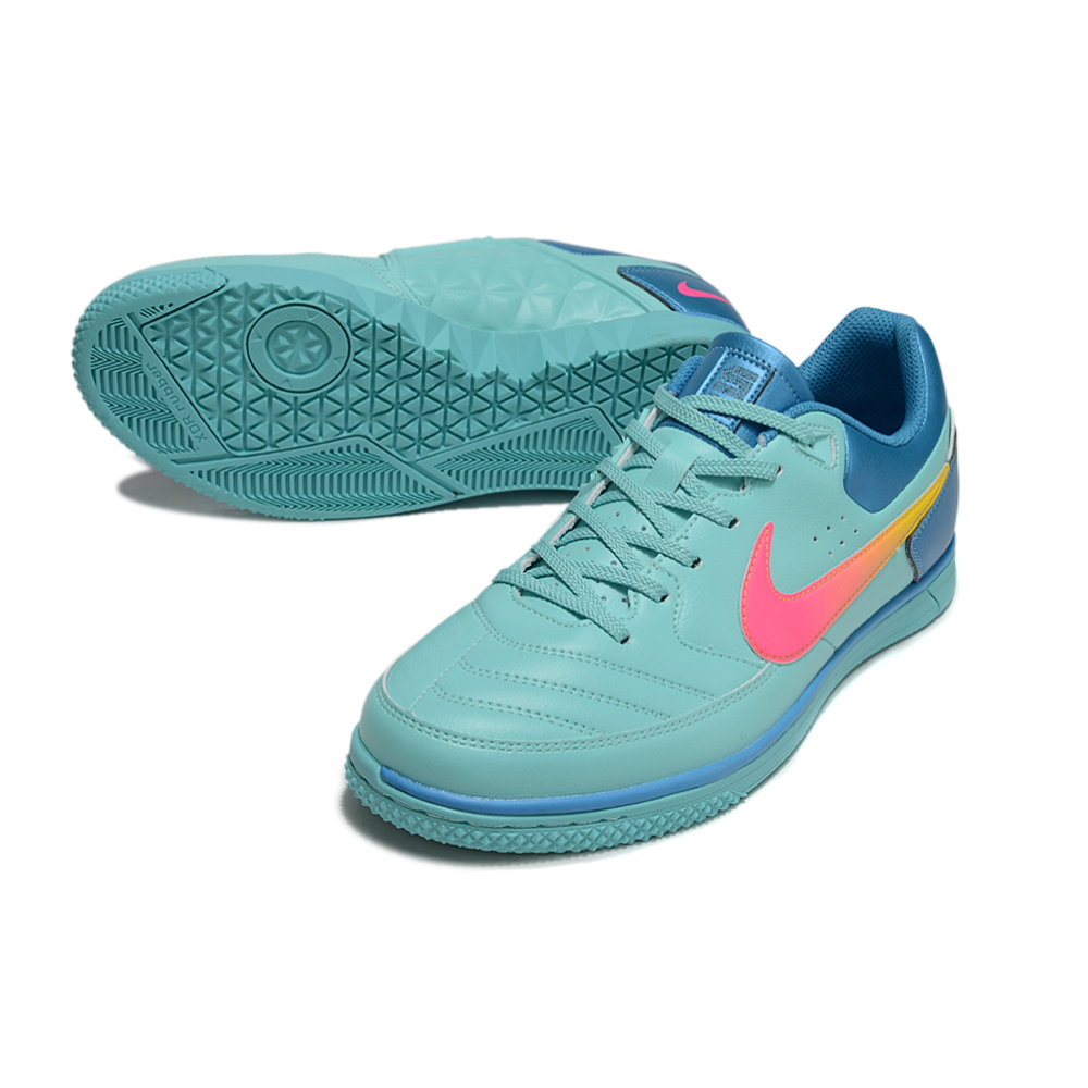 Chuteira Futsal Nike 5 StreetGato IC Verde, Azul e Laranja