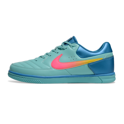 Chuteira Futsal Nike 5 StreetGato IC Verde, Azul e Laranja