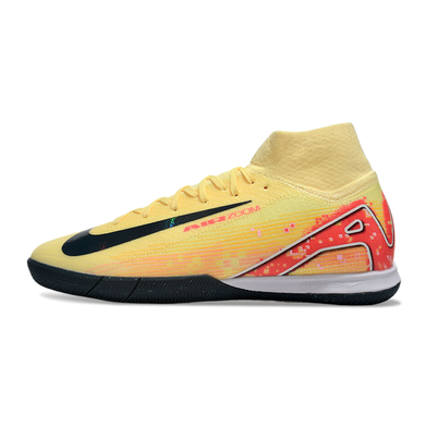 Chuteira Futsal Nike Air Zoom Mercurial Superfly 10 Elite IC Amarela e Laranja 