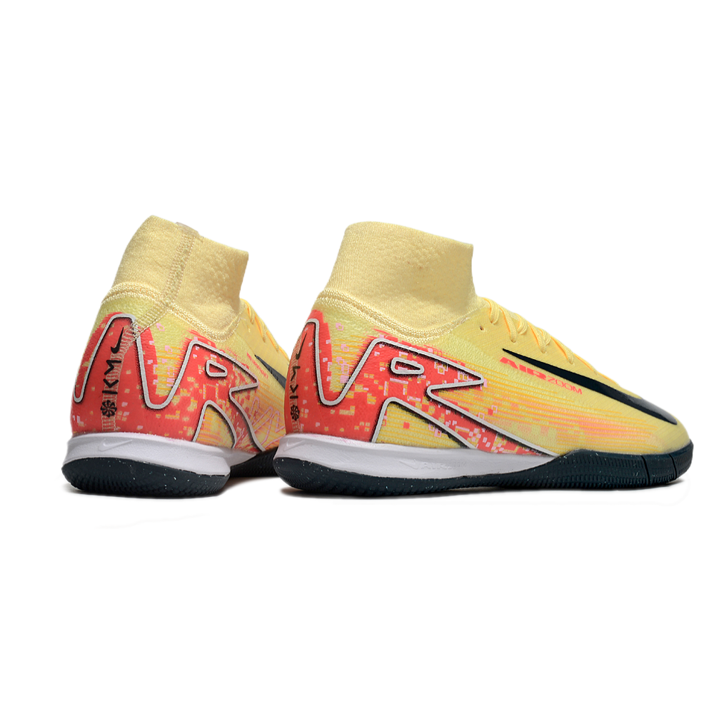 Chuteira Futsal Nike Air Zoom Mercurial Superfly 10 Elite IC Amarela e Laranja 