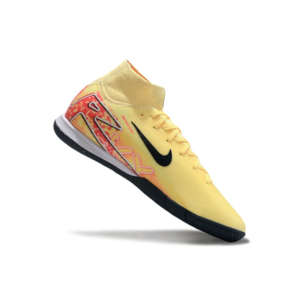 Chuteira Futsal Nike Air Zoom Mercurial Superfly 10 Elite IC Amarela e Laranja 