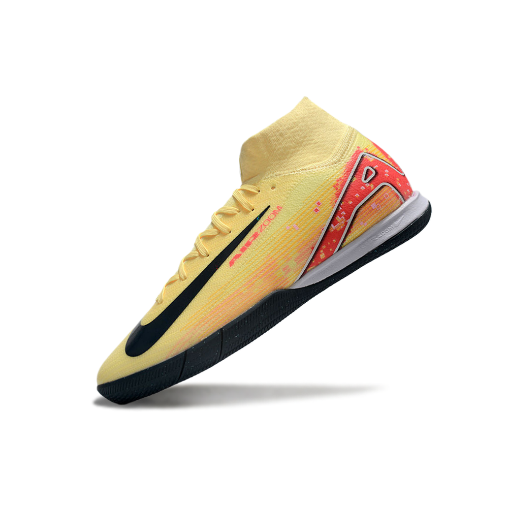 Chuteira Futsal Nike Air Zoom Mercurial Superfly 10 Elite IC Amarela e Laranja 