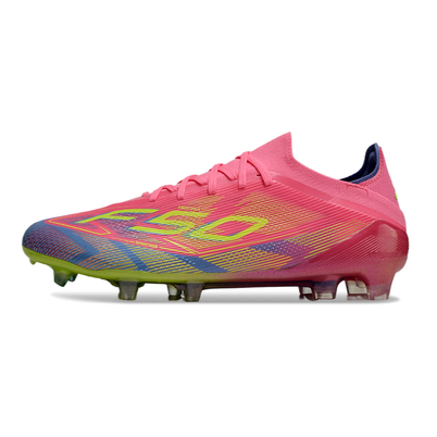 Chuteira Campo Adidas F50 FG Rosa, Verde e Azul