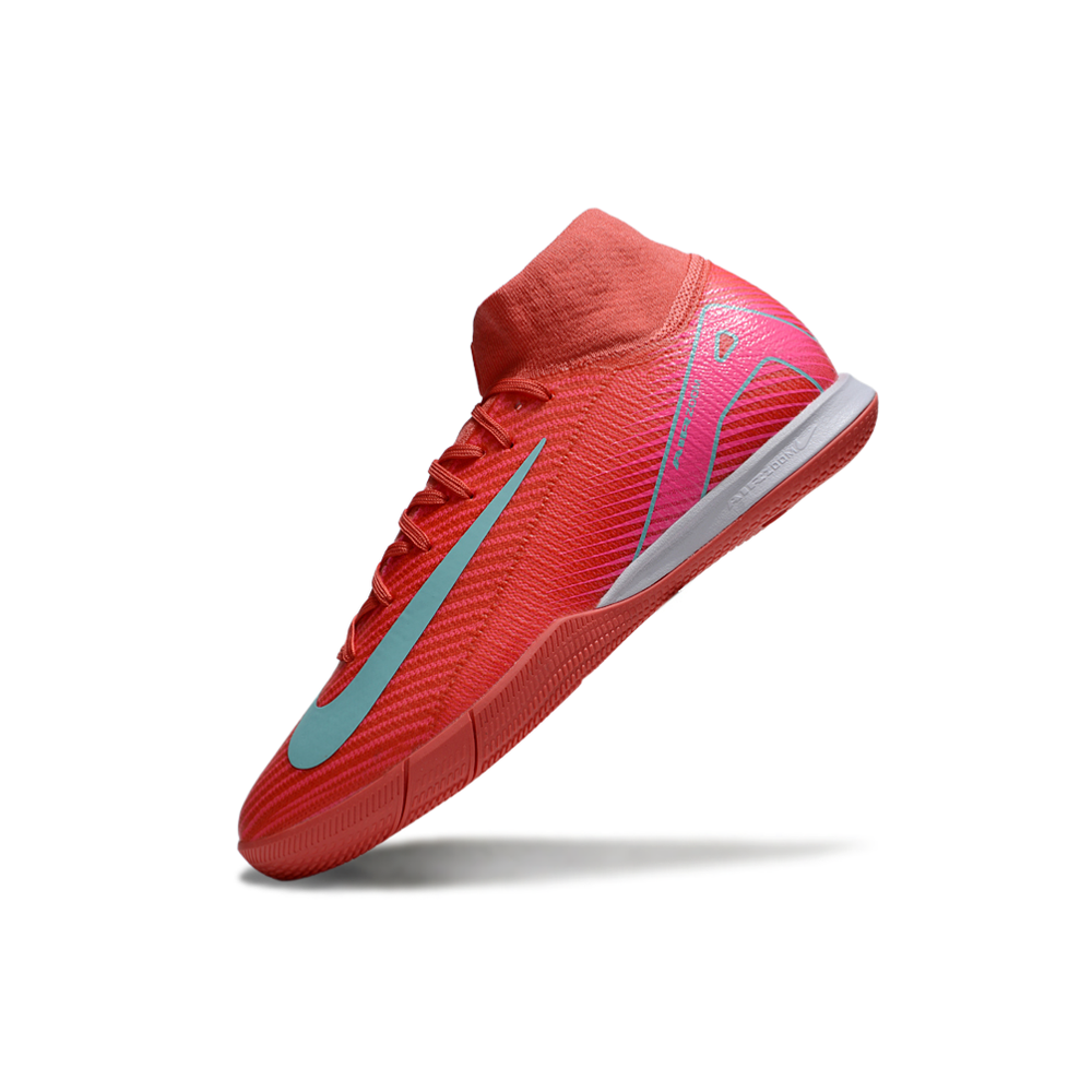 Chuteira Futsal Nike Air Zoom Mercurial Superfly 10 Elite IC Rosa e Azul