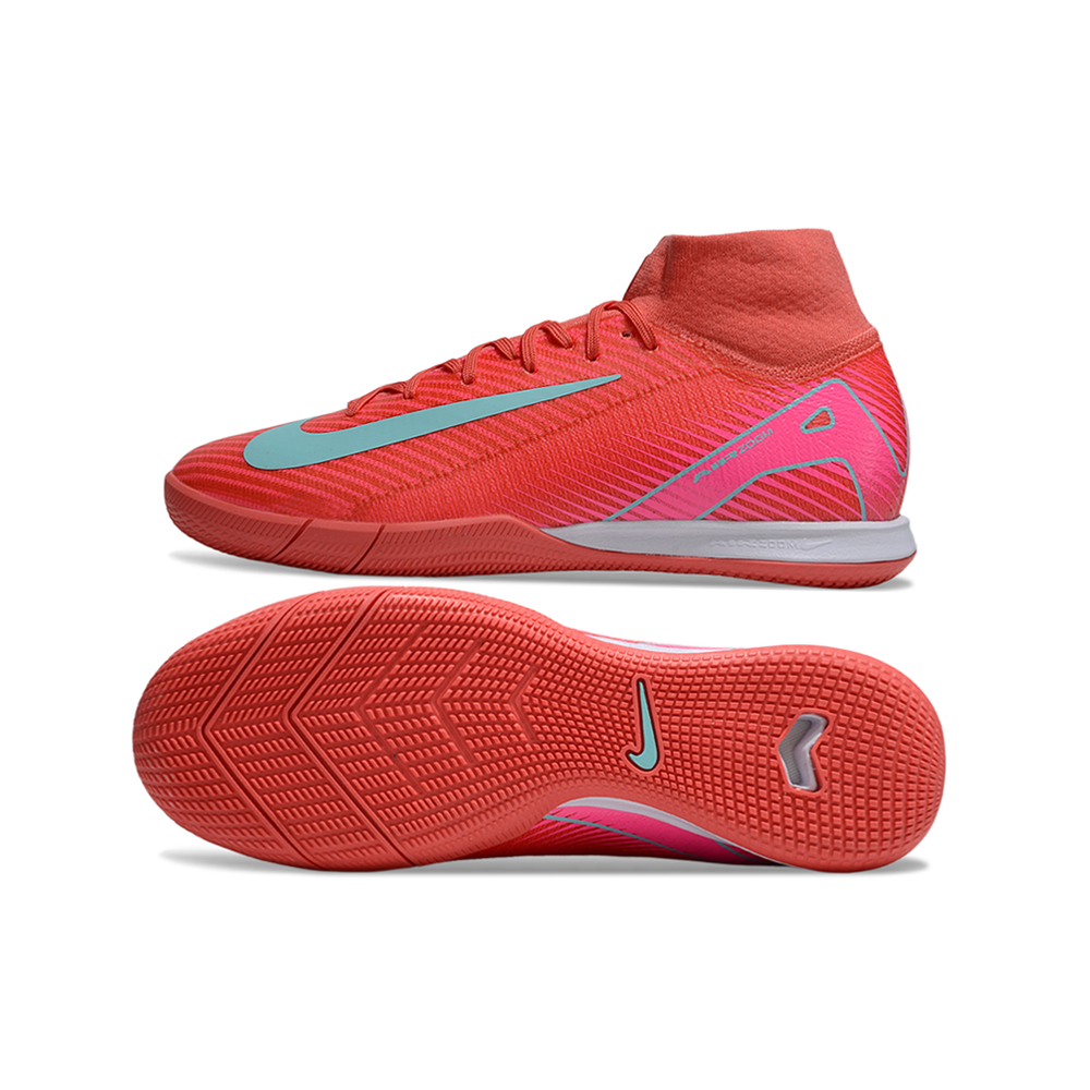 Chuteira Futsal Nike Air Zoom Mercurial Superfly 10 Elite IC Rosa e Azul