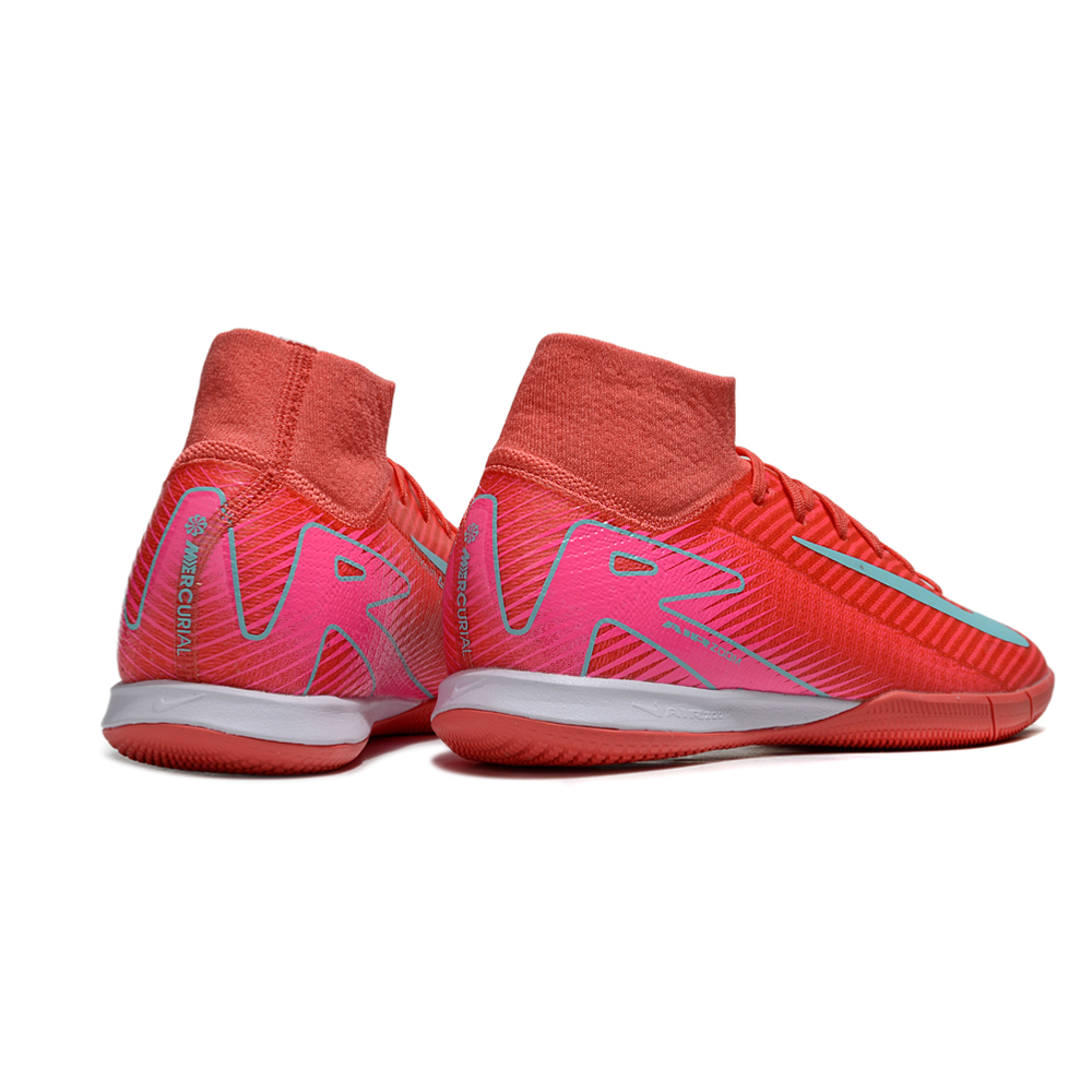 Chuteira Futsal Nike Air Zoom Mercurial Superfly 10 Elite IC Rosa e Azul