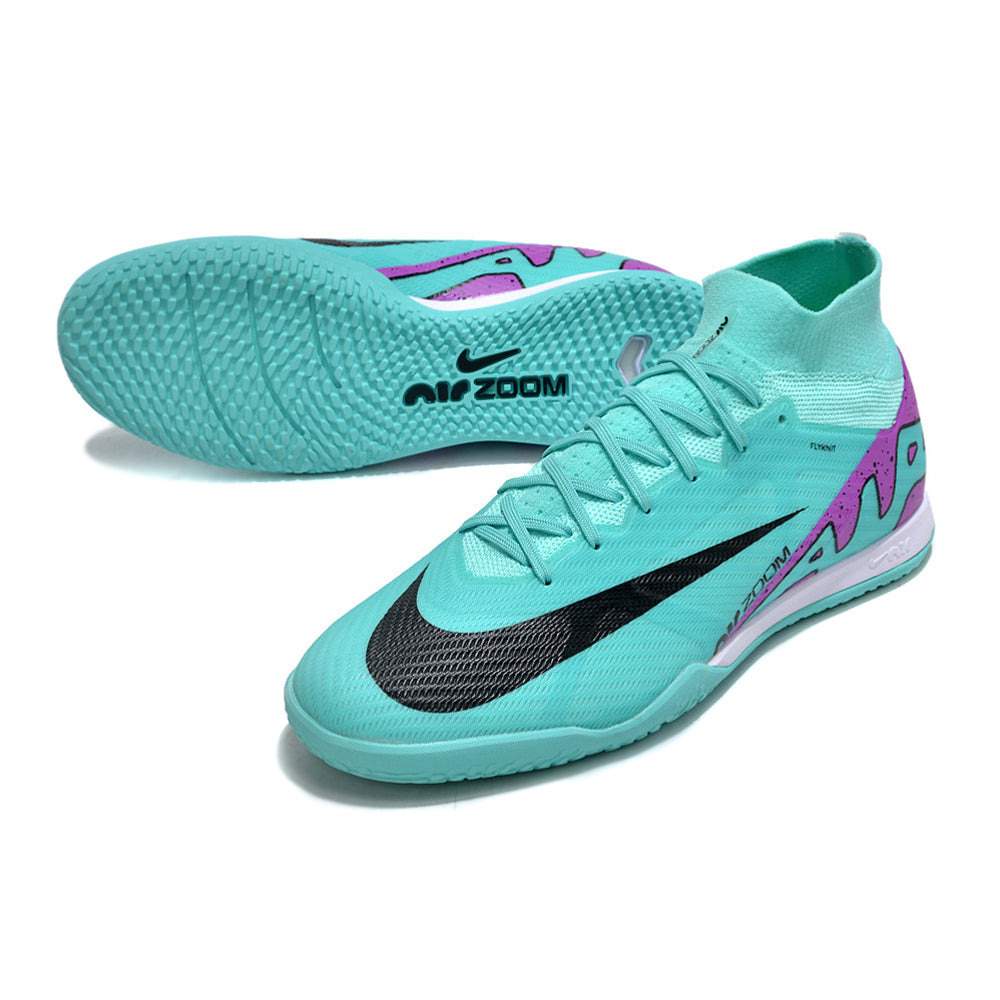 Chuteira Futsal Nike Air Zoom Mercurial Superfly 9 Elite IC Azul e Roxo 