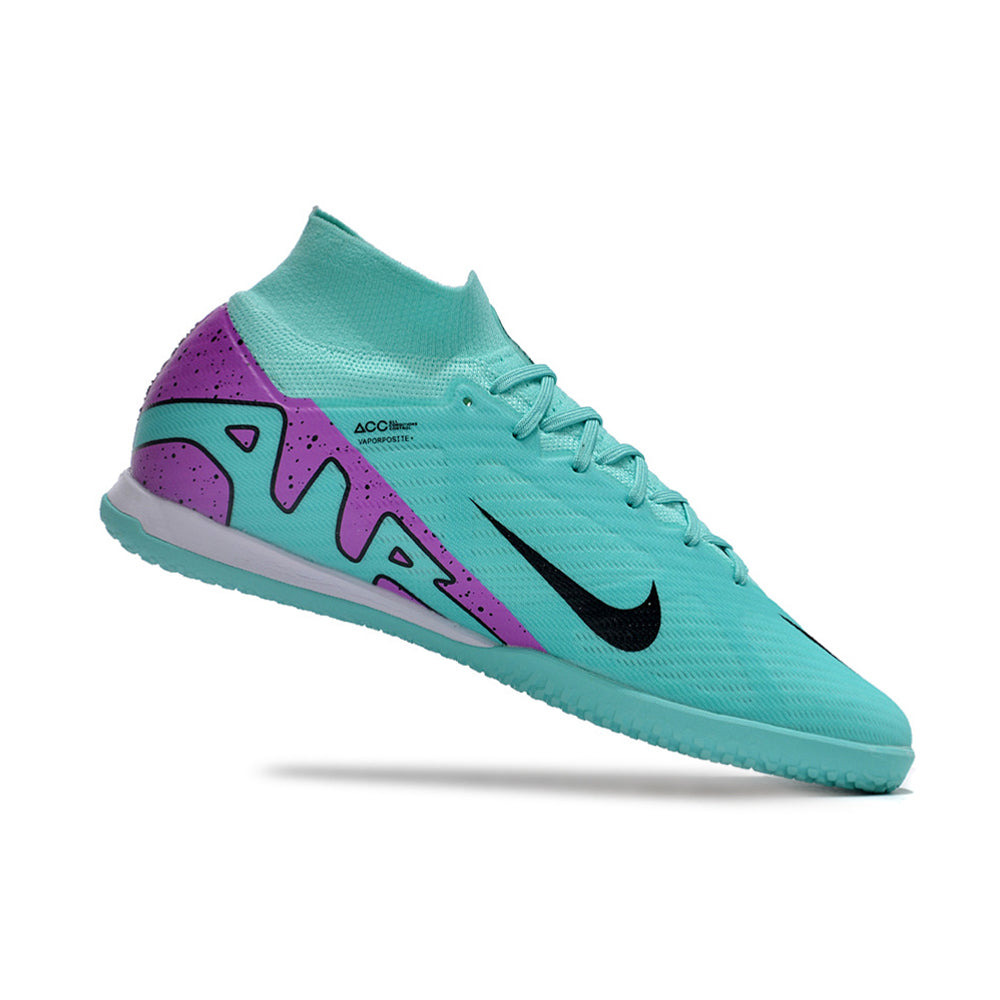 Chuteira Futsal Nike Air Zoom Mercurial Superfly 9 Elite IC Azul e Roxo 