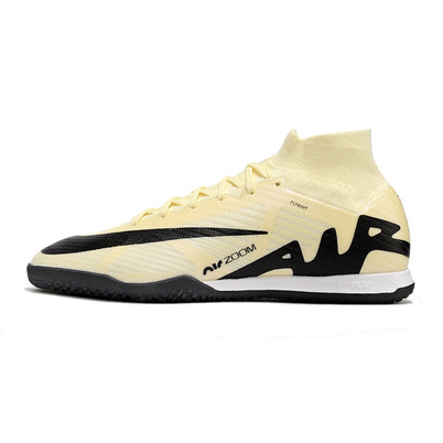 Chuteira Futsal Nike Air Zoom Mercurial Superfly 9 Elite IC Bege e Preta 
