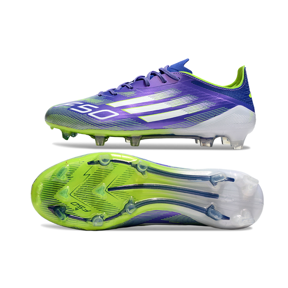 Chuteira Campo Adidas F50 FG Roxa e Verde