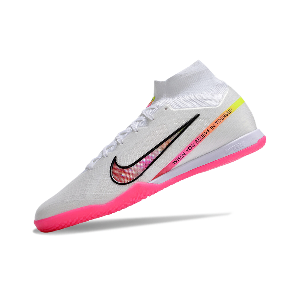 Chuteira Futsal Nike Air Zoom Mercurial Superfly 9 Elite IC Branca 