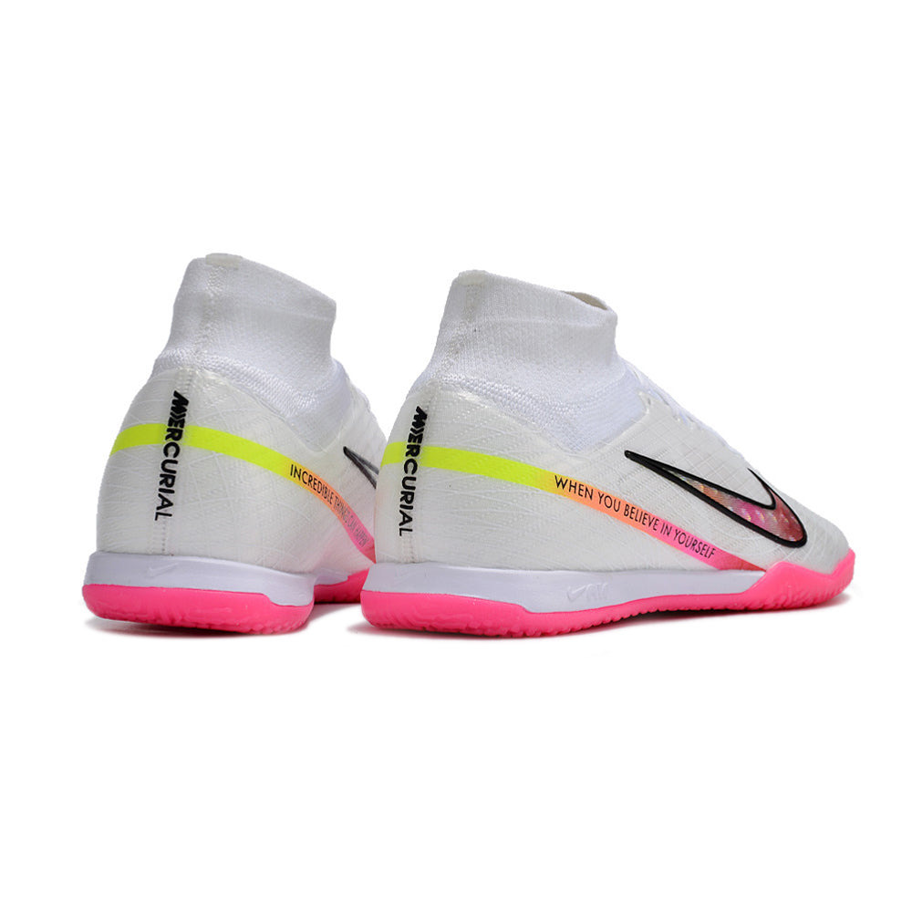 Chuteira Futsal Nike Air Zoom Mercurial Superfly 9 Elite IC Branca 