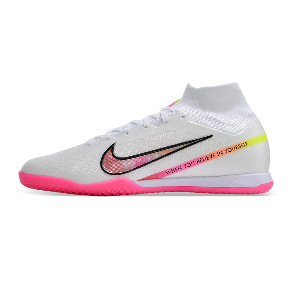 Chuteira Futsal Nike Air Zoom Mercurial Superfly 9 Elite IC Branca 