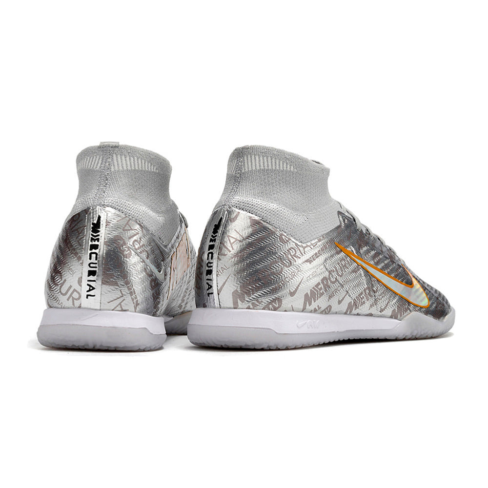 Chuteira Futsal Nike Air Zoom Mercurial Superfly 9 Elite IC Prata 