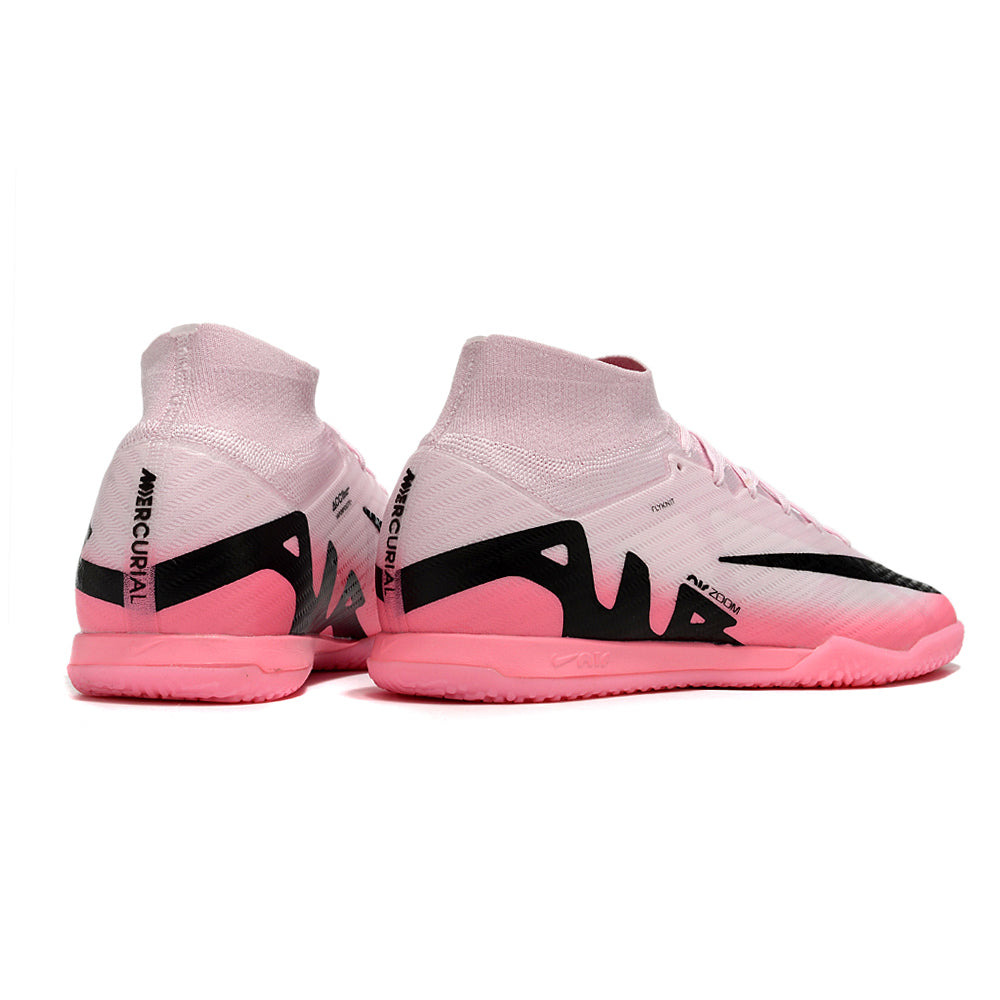 Chuteira Futsal Nike Air Zoom Mercurial Superfly 9 Elite IC Rosa e Preto 