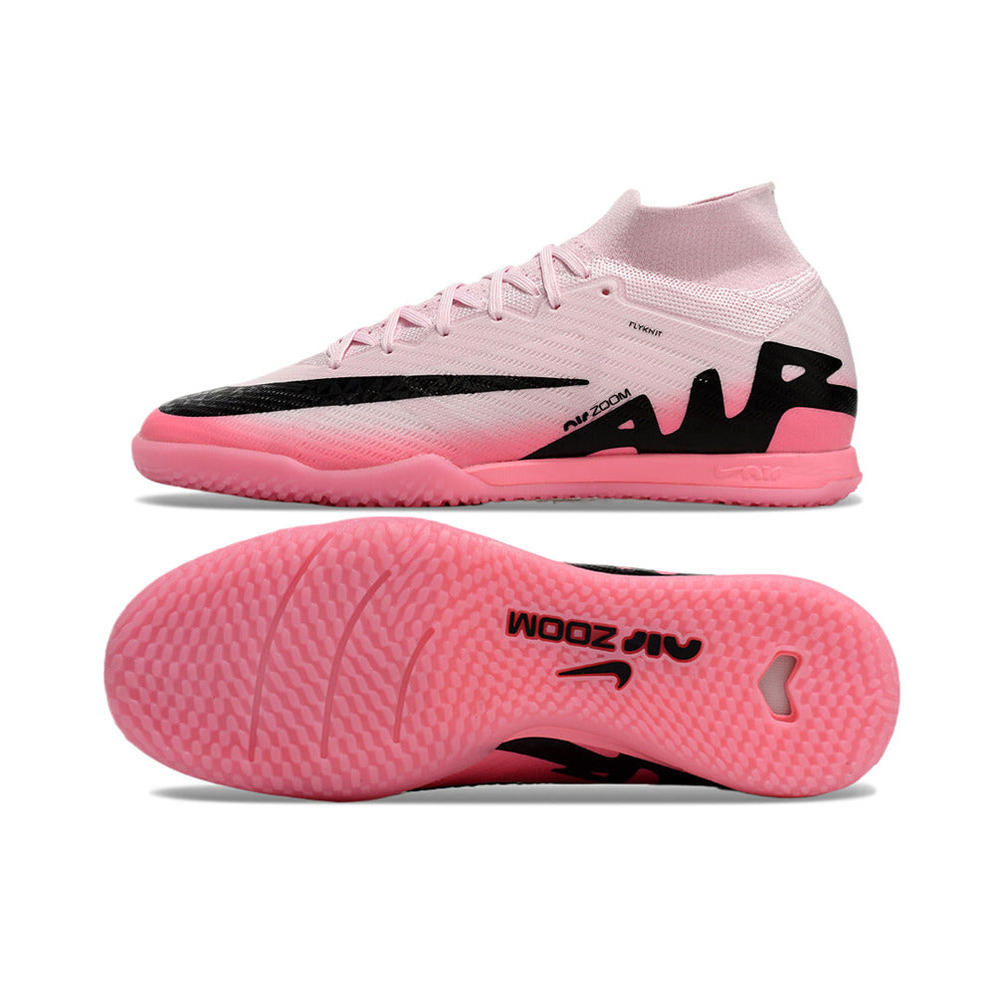 Chuteira Futsal Nike Air Zoom Mercurial Superfly 9 Elite IC Rosa e Preto 