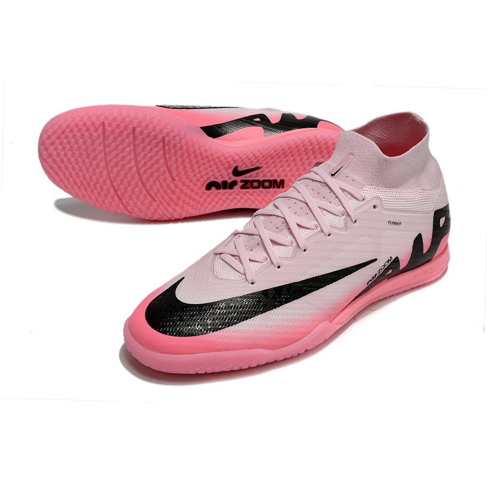 Chuteira Futsal Nike Air Zoom Mercurial Superfly 9 Elite IC Rosa e Preto 