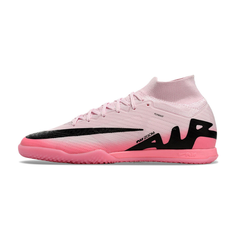 Chuteira Futsal Nike Air Zoom Mercurial Superfly 9 Elite IC Rosa e Preto 