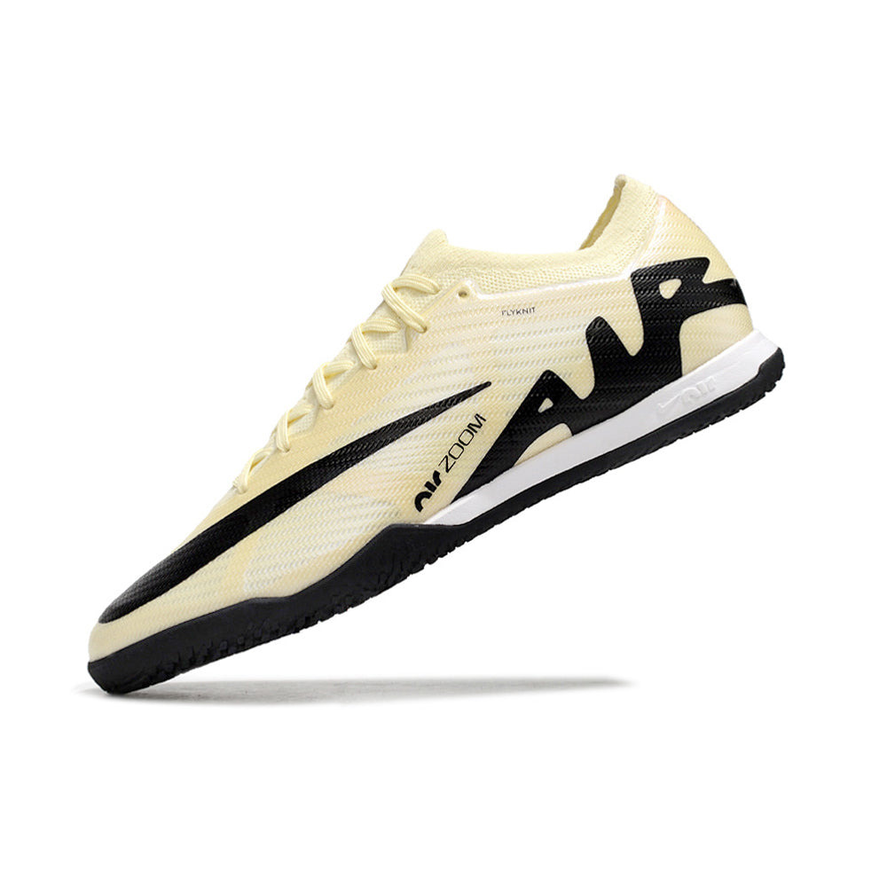 Chuteira Futsal Nike Air Zoom Mercurial Vapor 15 Elite IC Bege e Preto 