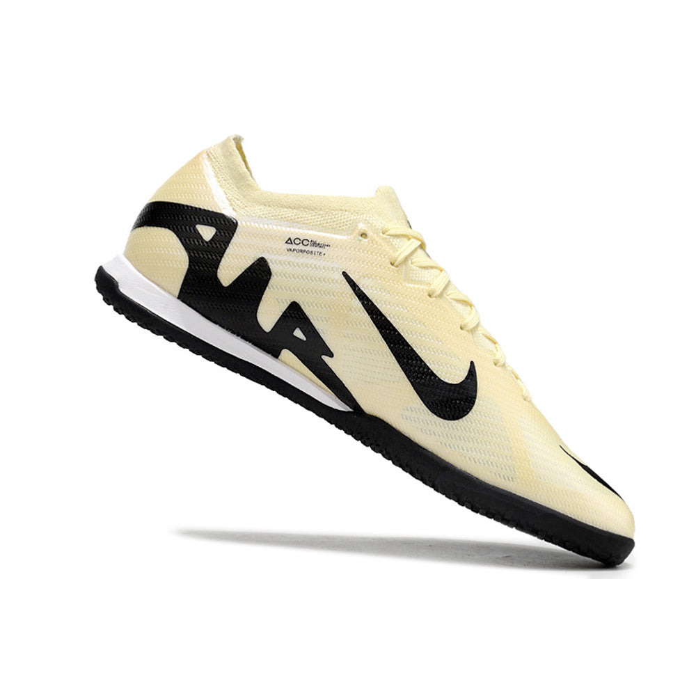 Chuteira Futsal Nike Air Zoom Mercurial Vapor 15 Elite IC Bege e Preto 