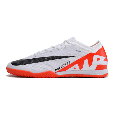 Chuteira Futsal Nike Air Zoom Mercurial Vapor 15 Elite IC Branca e Laranja 