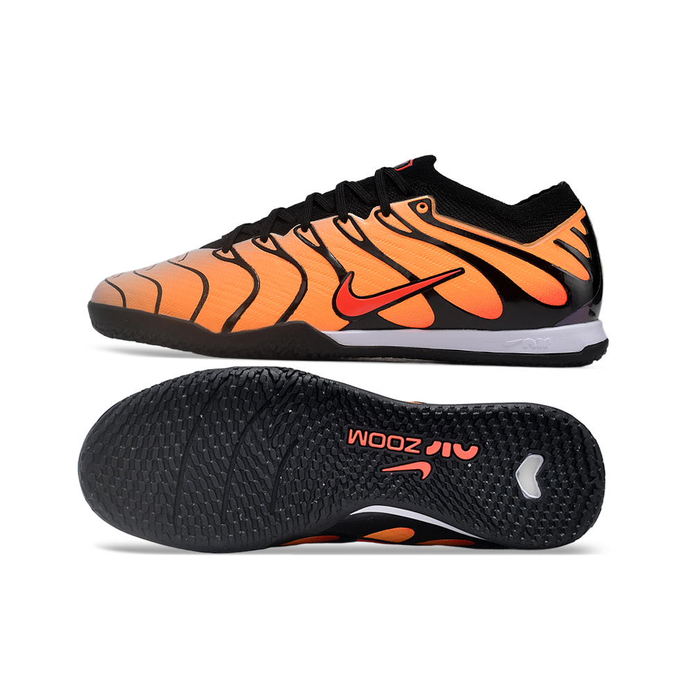 Chuteira Futsal Nike Air Zoom Mercurial Vapor 15 Elite IC Laranja e Preta 