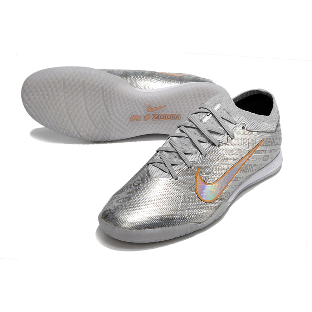 Chuteira Futsal Nike Air Zoom Mercurial Vapor 15 Elite IC Prata 