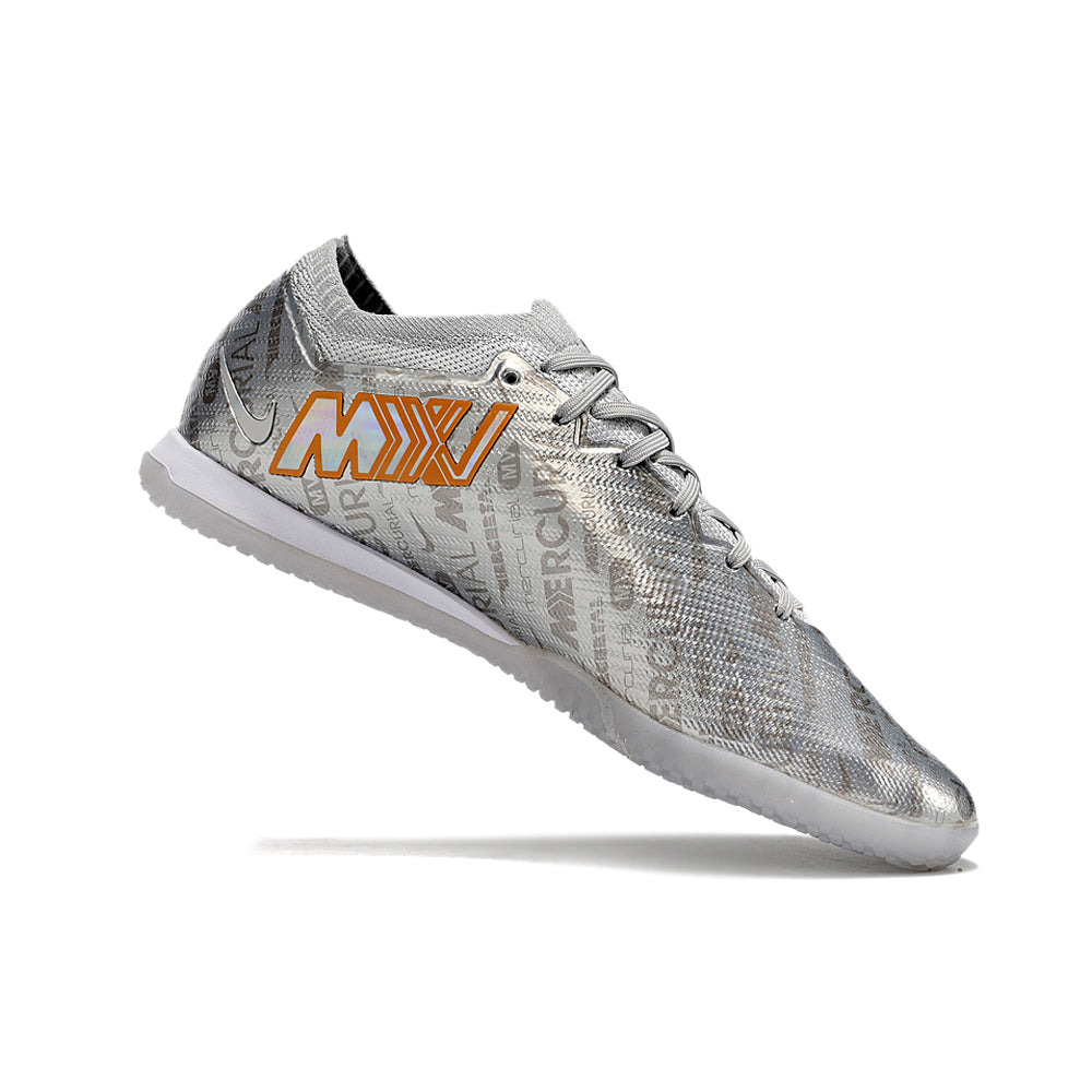 Chuteira Futsal Nike Air Zoom Mercurial Vapor 15 Elite IC Prata 