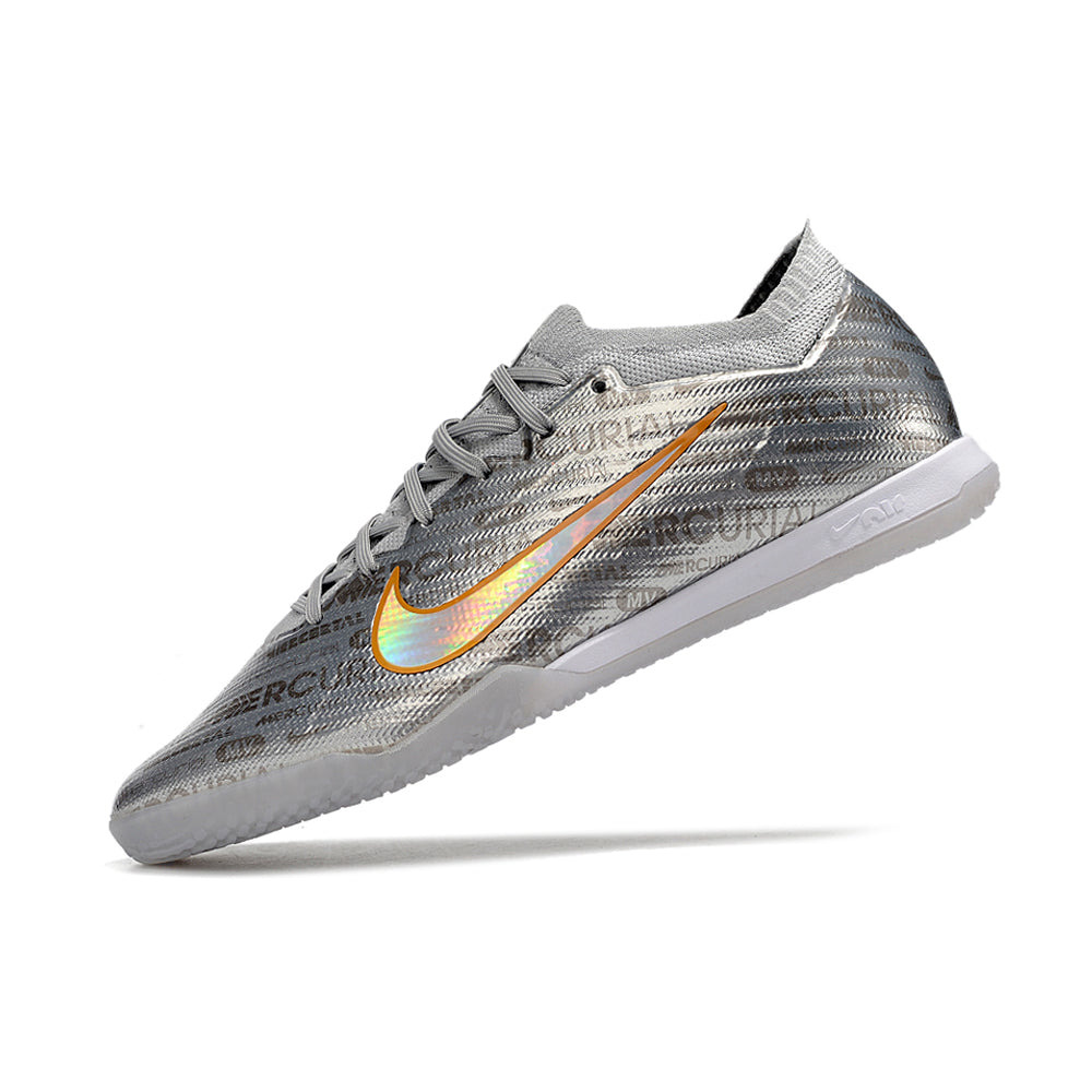 Chuteira Futsal Nike Air Zoom Mercurial Vapor 15 Elite IC Prata 