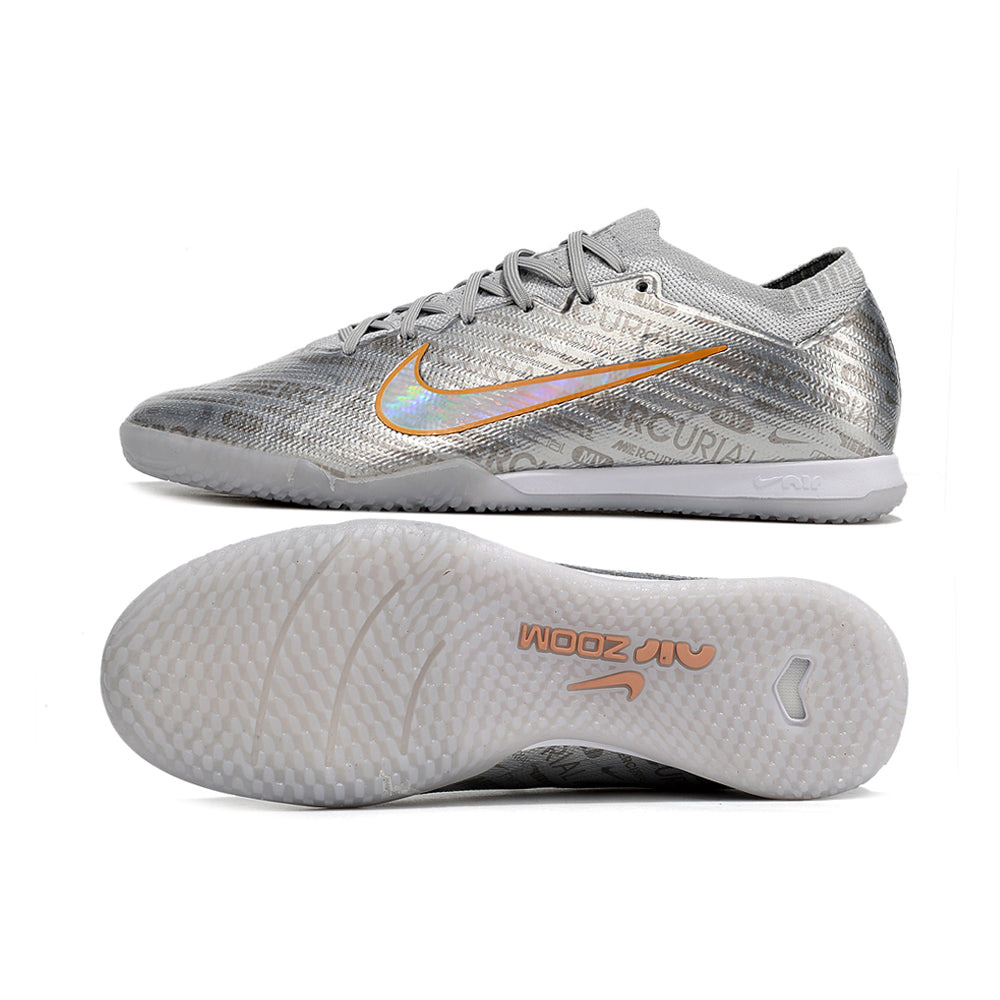 Chuteira Futsal Nike Air Zoom Mercurial Vapor 15 Elite IC Prata 