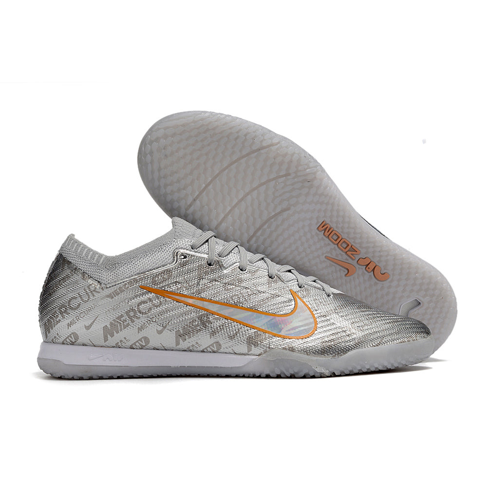 Chuteira Futsal Nike Air Zoom Mercurial Vapor 15 Elite IC Prata 