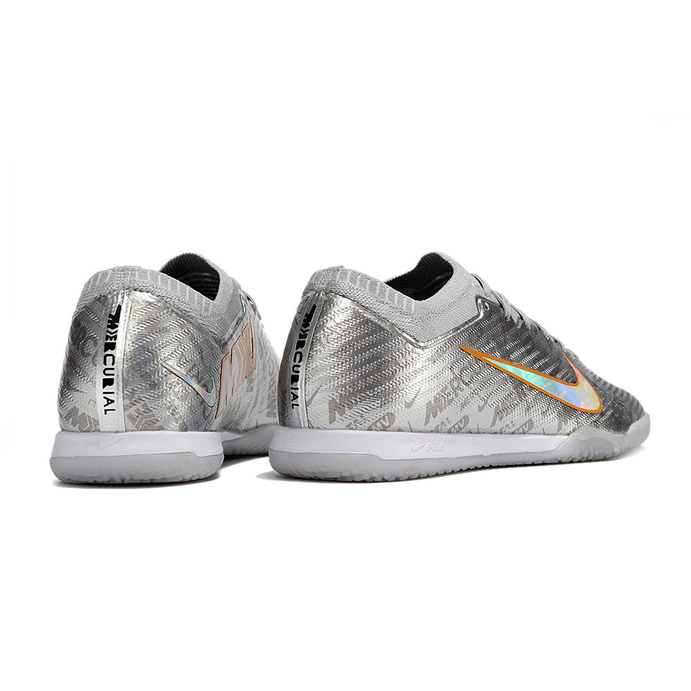 Chuteira Futsal Nike Air Zoom Mercurial Vapor 15 Elite IC Prata 