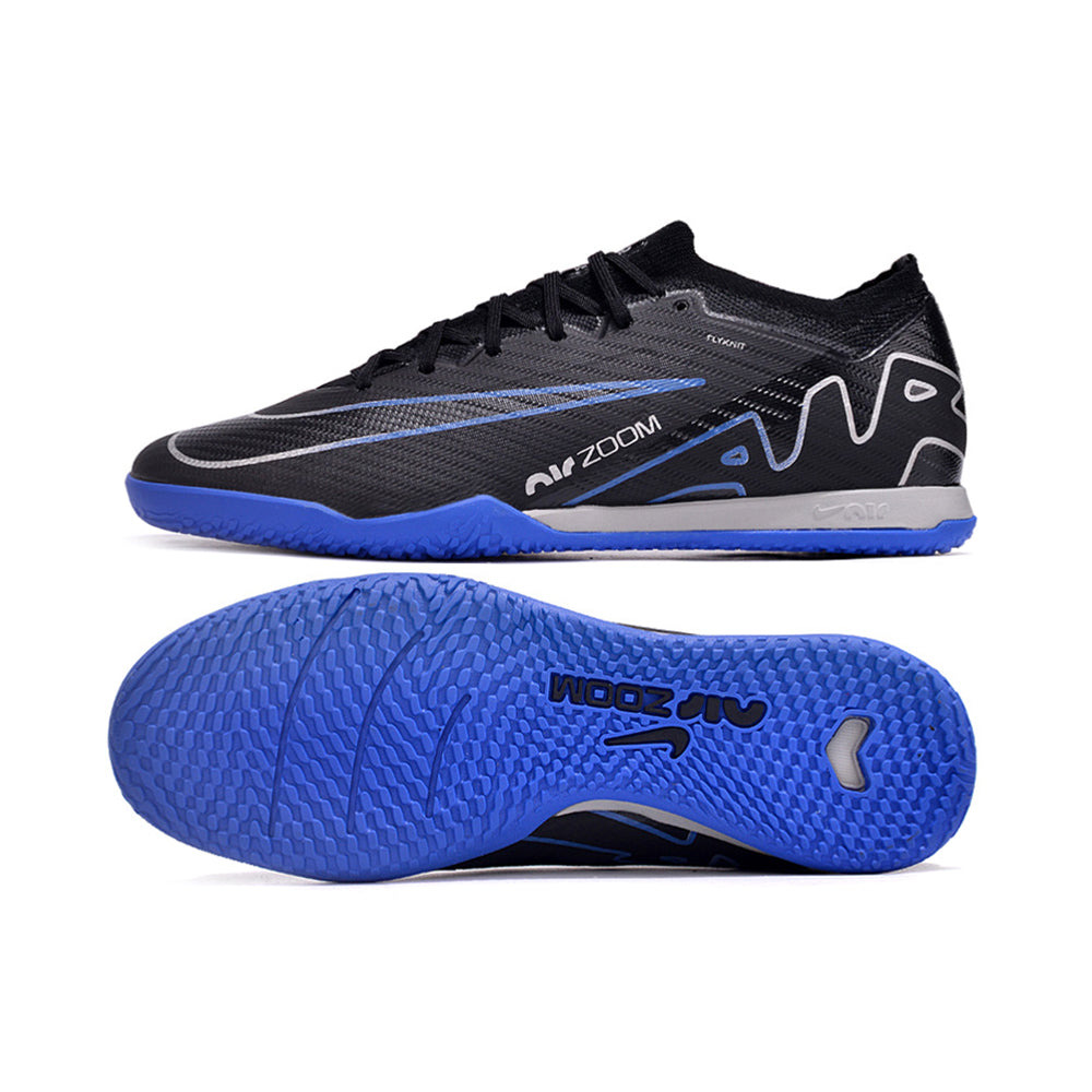 Chuteira Futsal Nike Air Zoom Mercurial Vapor 15 Elite IC Preta e Azul 
