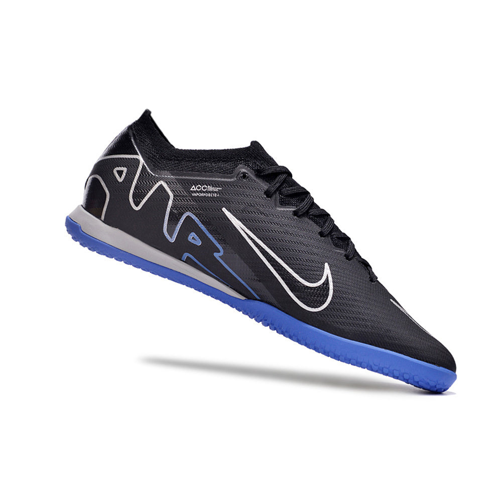 Chuteira Futsal Nike Air Zoom Mercurial Vapor 15 Elite IC Preta e Azul 