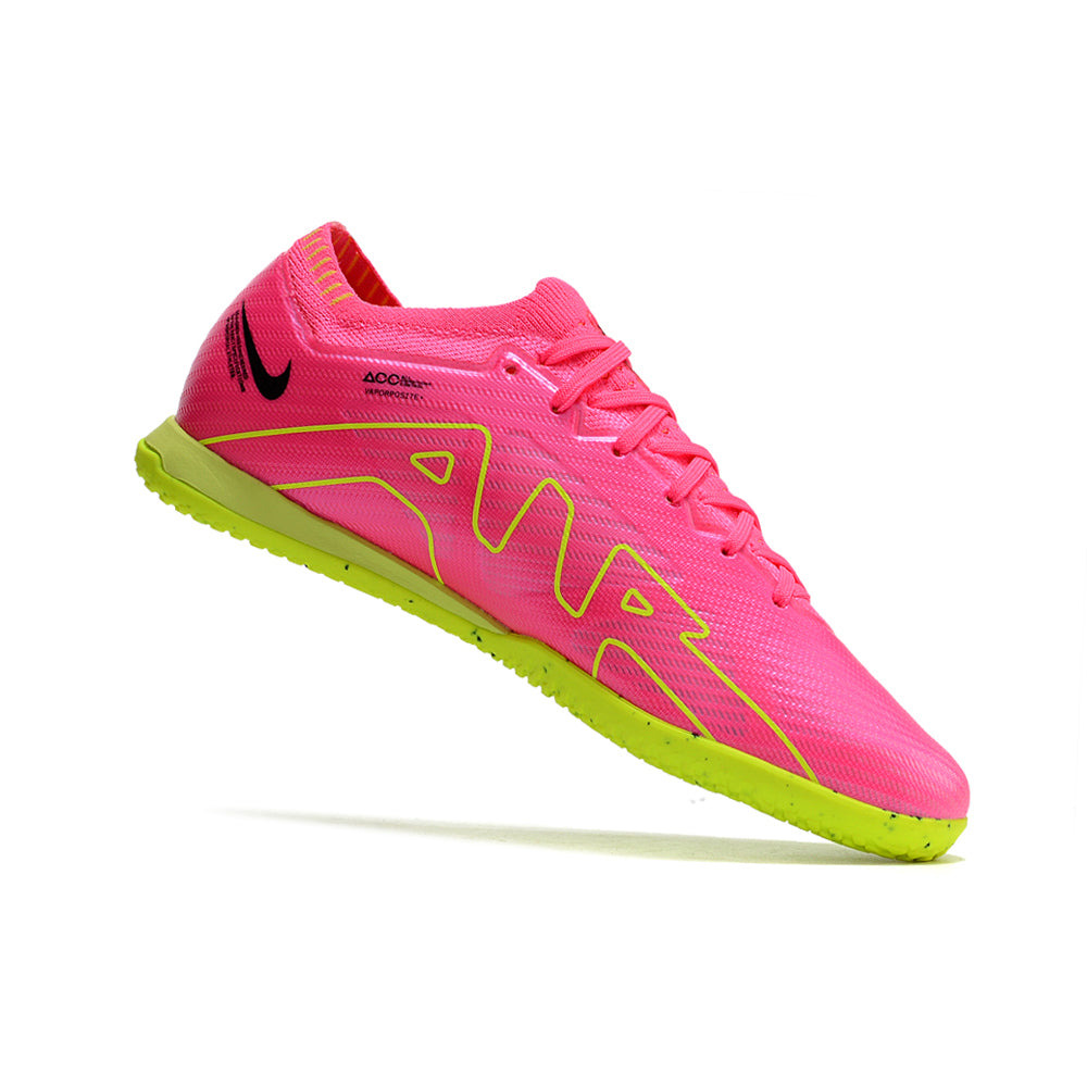 Chuteira Futsal Nike Air Zoom Mercurial Vapor 15 Elite Rosa e Verde 