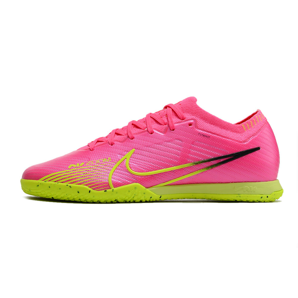 Chuteira Futsal Nike Air Zoom Mercurial Vapor 15 Elite Rosa e Verde 