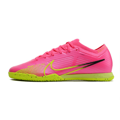 Chuteira Futsal Nike Air Zoom Mercurial Vapor 15 Elite Rosa e Verde 