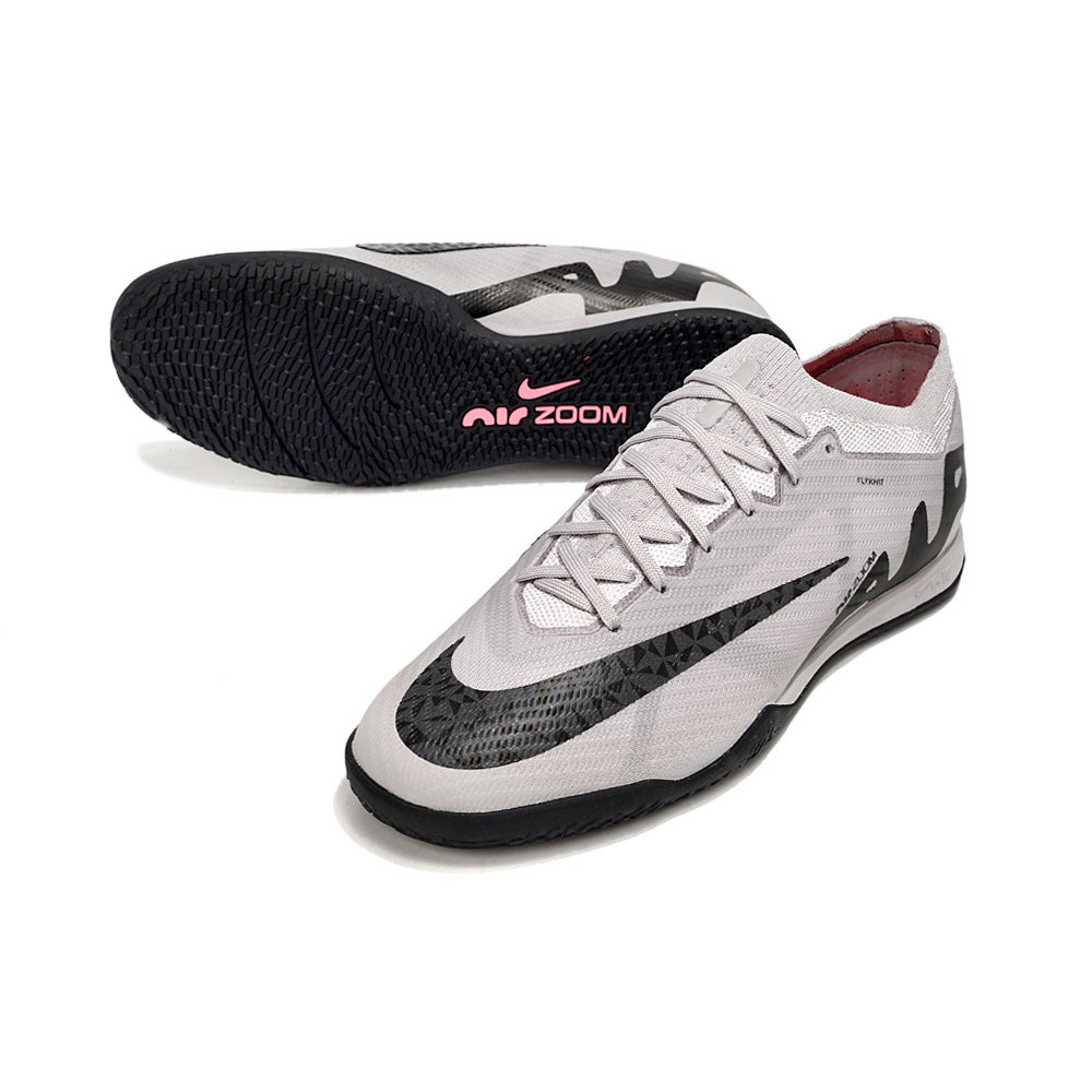 Chuteira Futsal Nike Air Zoom Mercurial Vapor 15 Ellite IC Cinza e Preto 