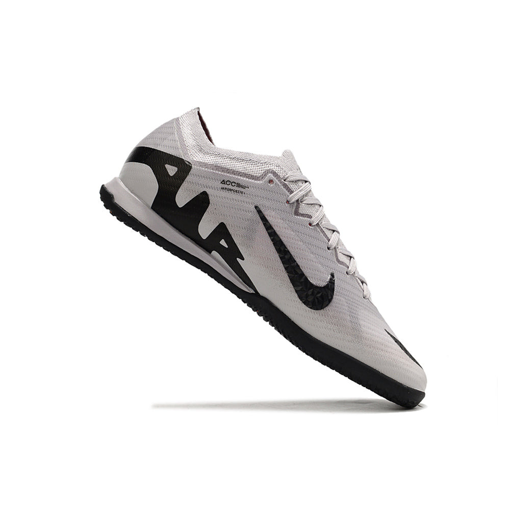 Chuteira Futsal Nike Air Zoom Mercurial Vapor 15 Ellite IC Cinza e Preto 