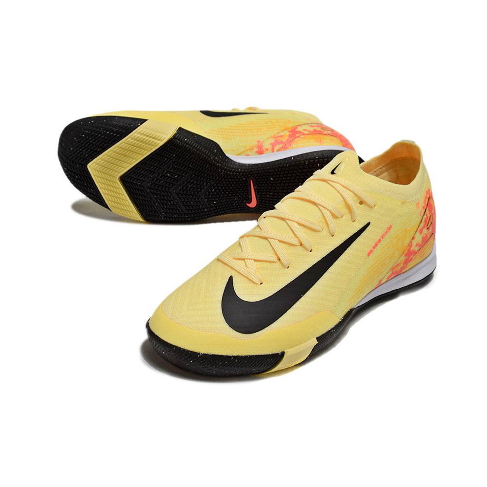Chuteira Futsal Nike Air Zoom Mercurial Vapor 16 Elite IC Amarelo e Laranja 