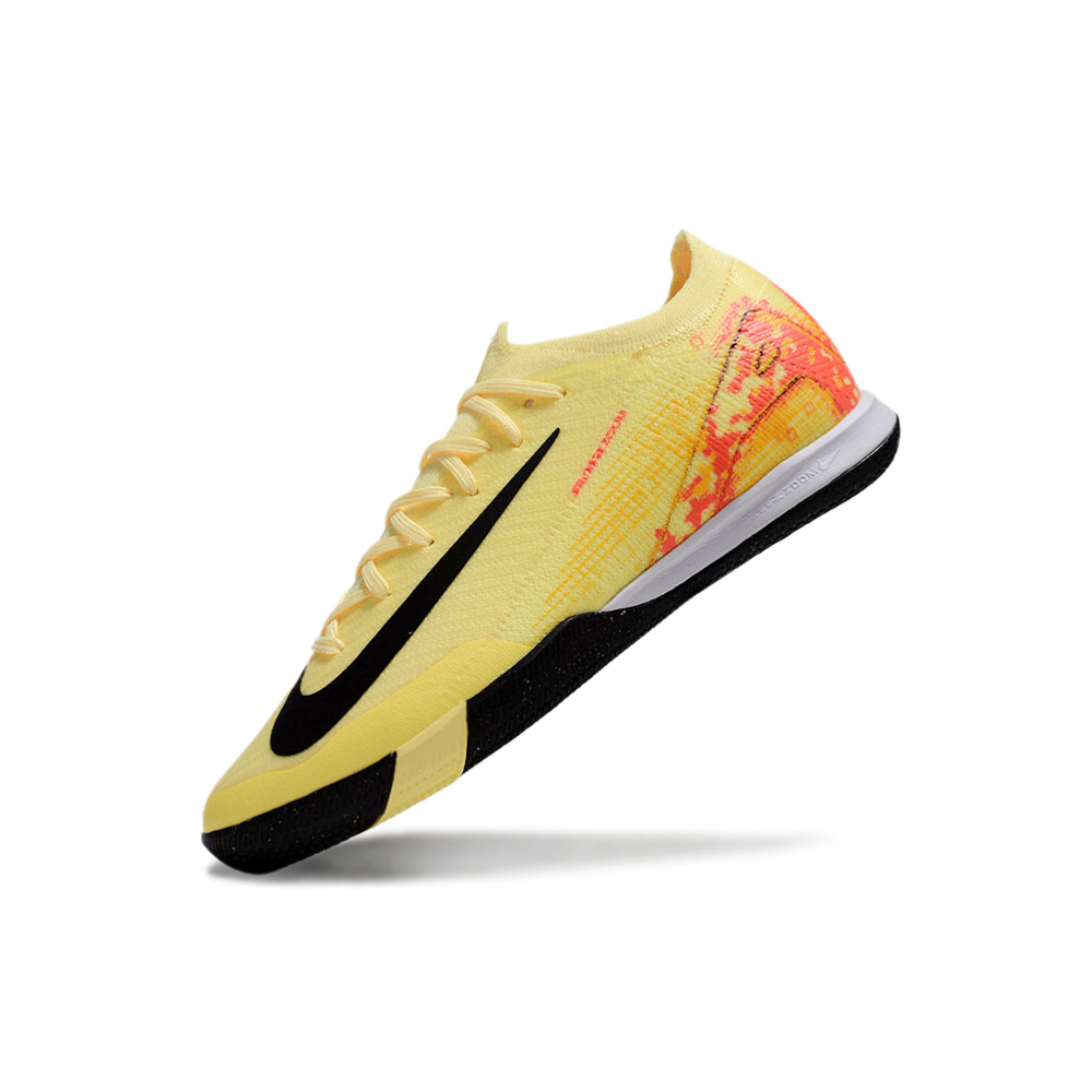 Chuteira Futsal Nike Air Zoom Mercurial Vapor 16 Elite IC Amarelo e Laranja 