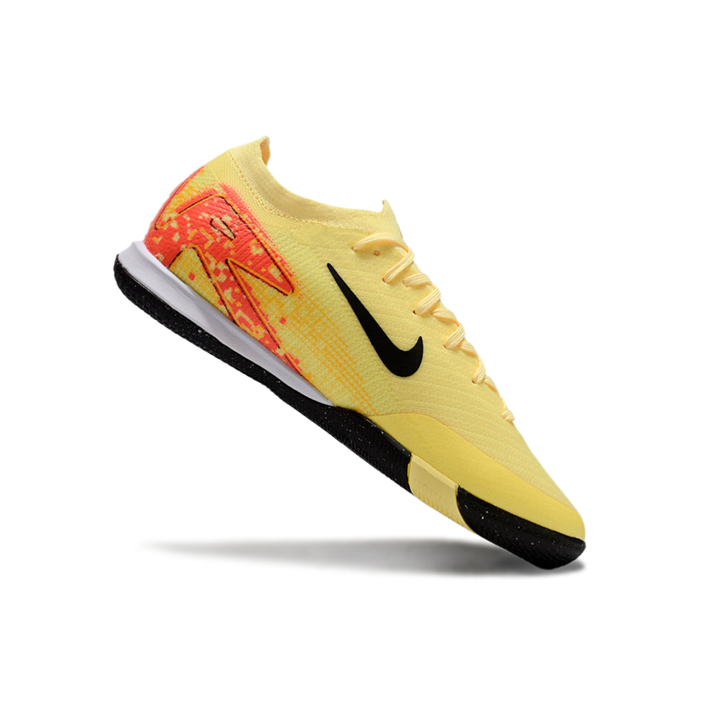 Chuteira Futsal Nike Air Zoom Mercurial Vapor 16 Elite IC Amarelo e Laranja 