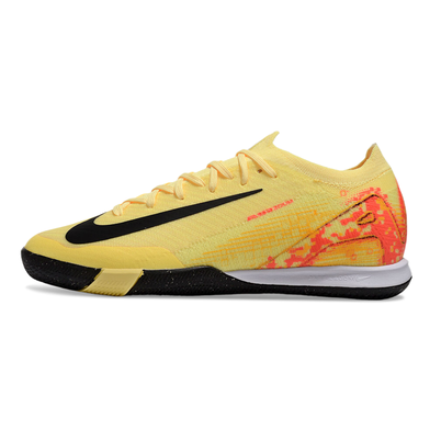 Chuteira Futsal Nike Air Zoom Mercurial Vapor 16 Elite IC Amarelo e Laranja 