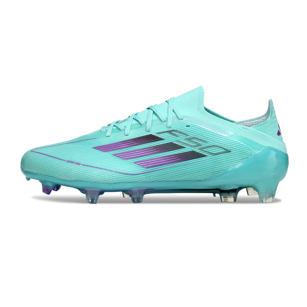 Chuteira Campo Adidas F50 FG Verde e Roxa