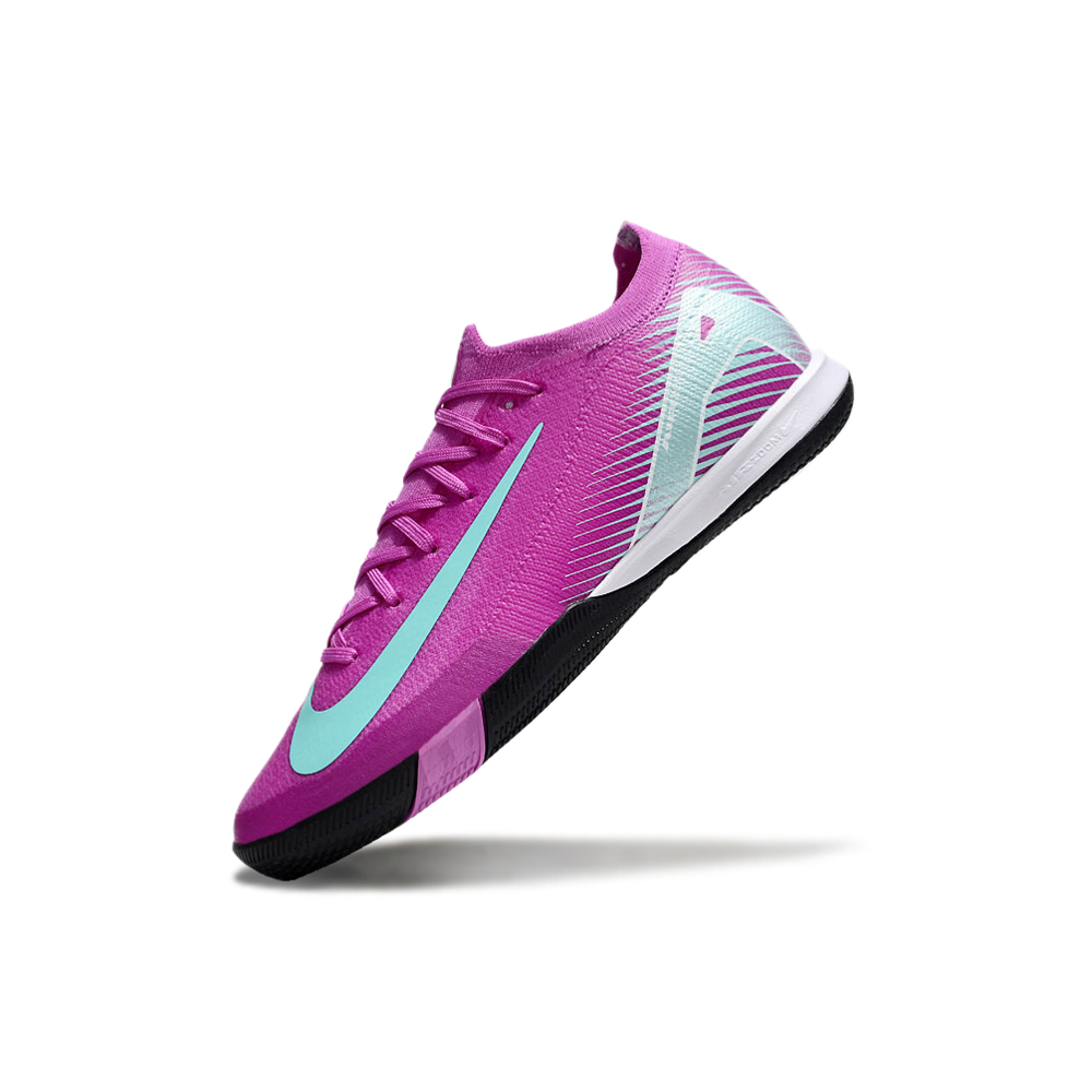 Chuteira Futsal Nike Air Zoom Mercurial Vapor 16 Elite IC Rosa e Verde