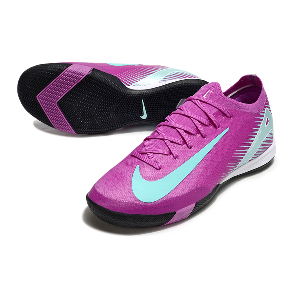 Chuteira Futsal Nike Air Zoom Mercurial Vapor 16 Elite IC Rosa e Verde